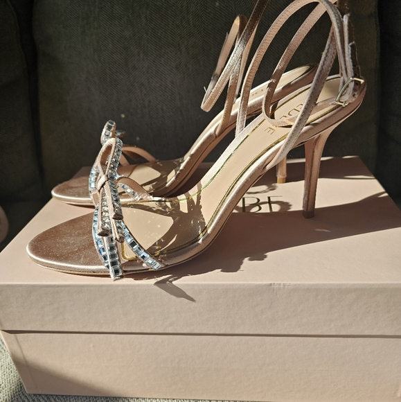 Anthropologie Gedebe Cecile Satin Heels NIB - Picture 13 of 16